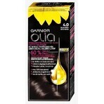 Garnier Olia Permanente Haarfarbe 4.0 Dunkelbraun 1×1 Set, permanente Haarfarbe