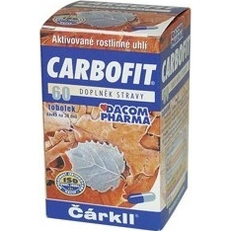 CARBOFIT Charcoal 1×60 cps, charbon actif