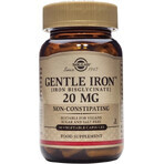 Solgar Gentle Iron 20 mg Iron (ferrous bisglycinate) Gentle for Stomach 90 capsules 1×90 cps, food supplement