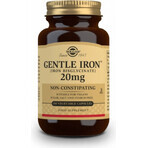 Solgar Gentle Iron 20 mg Iron (ferrous bisglycinate) Gentle for Stomach 90 capsules 1×90 cps, food supplement