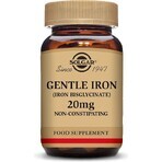 Solgar Gentle Iron 20 mg Iron (ferrous bisglycinate) Gentle for Stomach 90 capsules 1×90 cps, food supplement