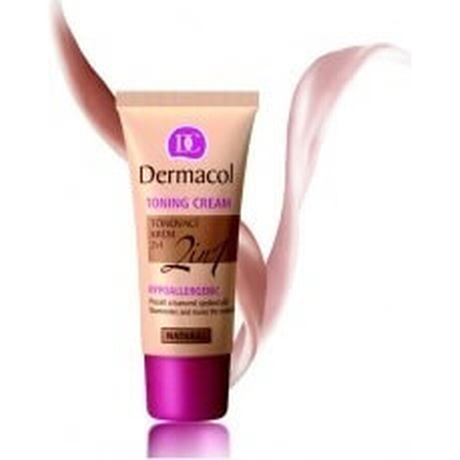 DERMACOL Crème colorante 2en1 teinte : NATURAL 1×30 ml, crème colorante 2en1