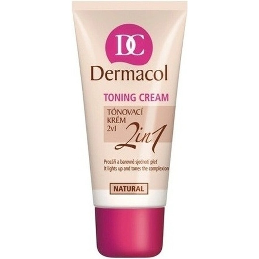 DERMACOL Crème colorante 2en1 teinte : NATURAL 1×30 ml, crème colorante 2en1