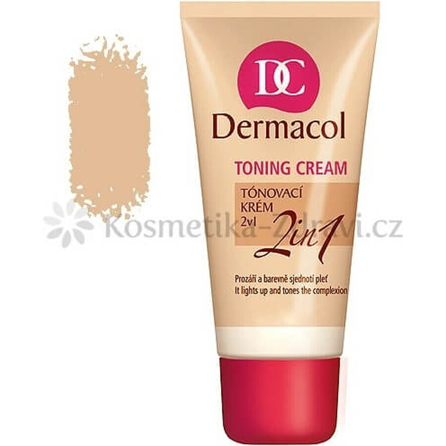 DERMACOL Crème colorante 2en1 teinte : NATURAL 1×30 ml, crème colorante 2en1