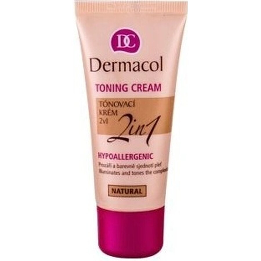 DERMACOL Crème colorante 2en1 teinte : NATURAL 1×30 ml, crème colorante 2en1