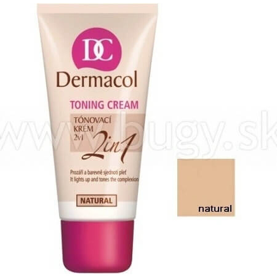 DERMACOL Crème colorante 2en1 teinte : NATURAL 1×30 ml, crème colorante 2en1