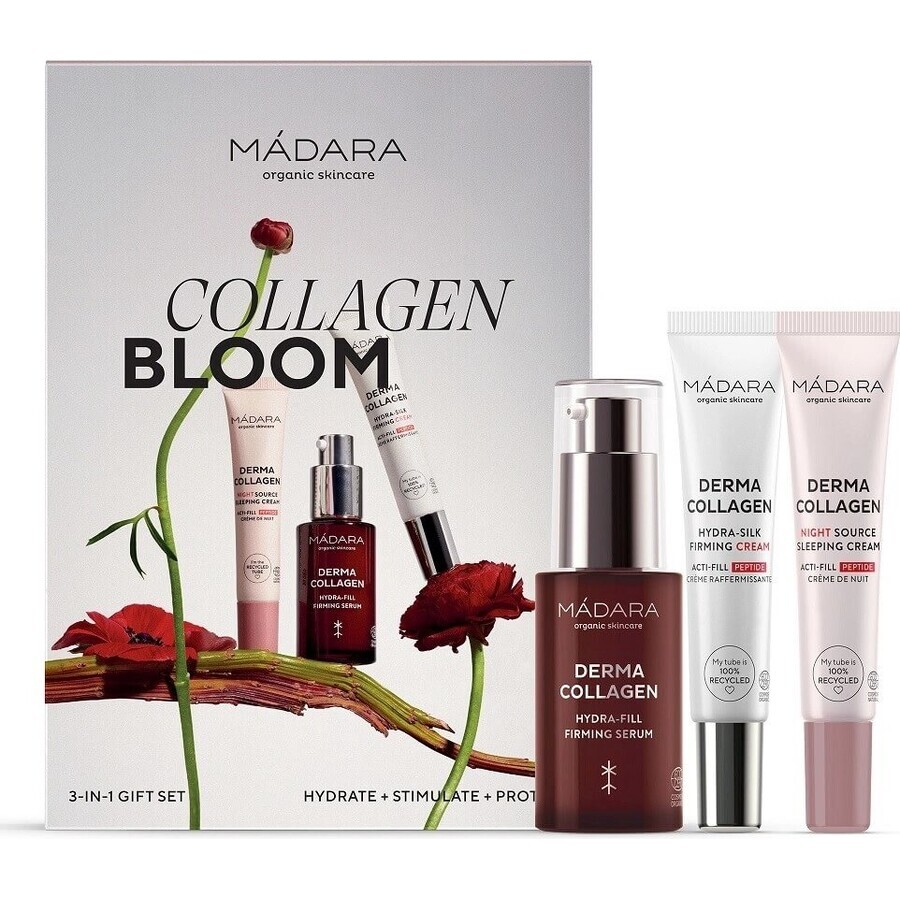 MÁDARA COLLAGEN BLOOM Huidverstevigingsset 1×1st, geschenkset