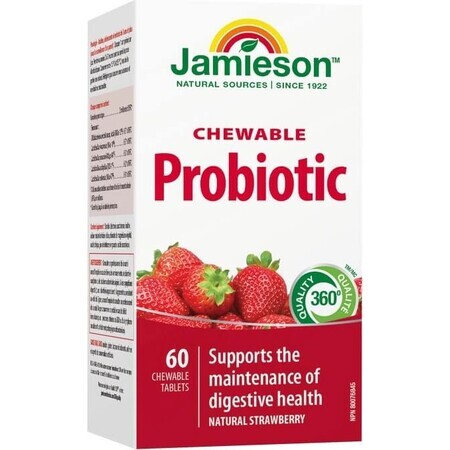 JAMIESON PROBIOTIC TABLETS FOR SMOOTHING 1×60 tbl, complément alimentaire