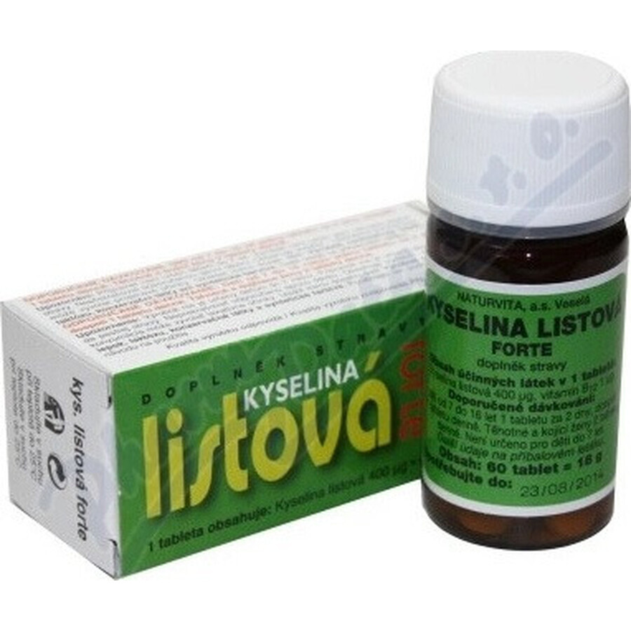 NATURVITA FOGLIA ACIDO FORTE 1×60 tbl, integratore alimentare