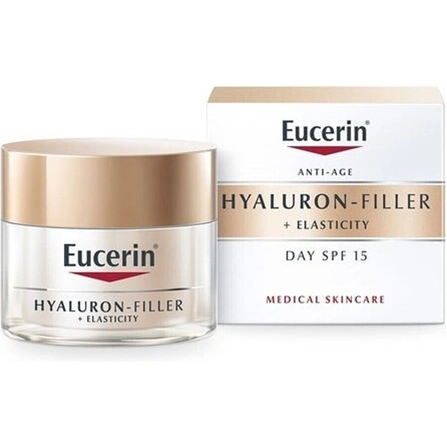 Eucerin HYALURON-FILLER+ELASTICITY crema de día 1×50 ml, rellena las arrugas profundas