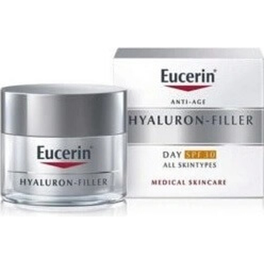 Eucerin HYALURON-FILLER+ELASTICITY crema de día 1×50 ml, rellena las arrugas profundas