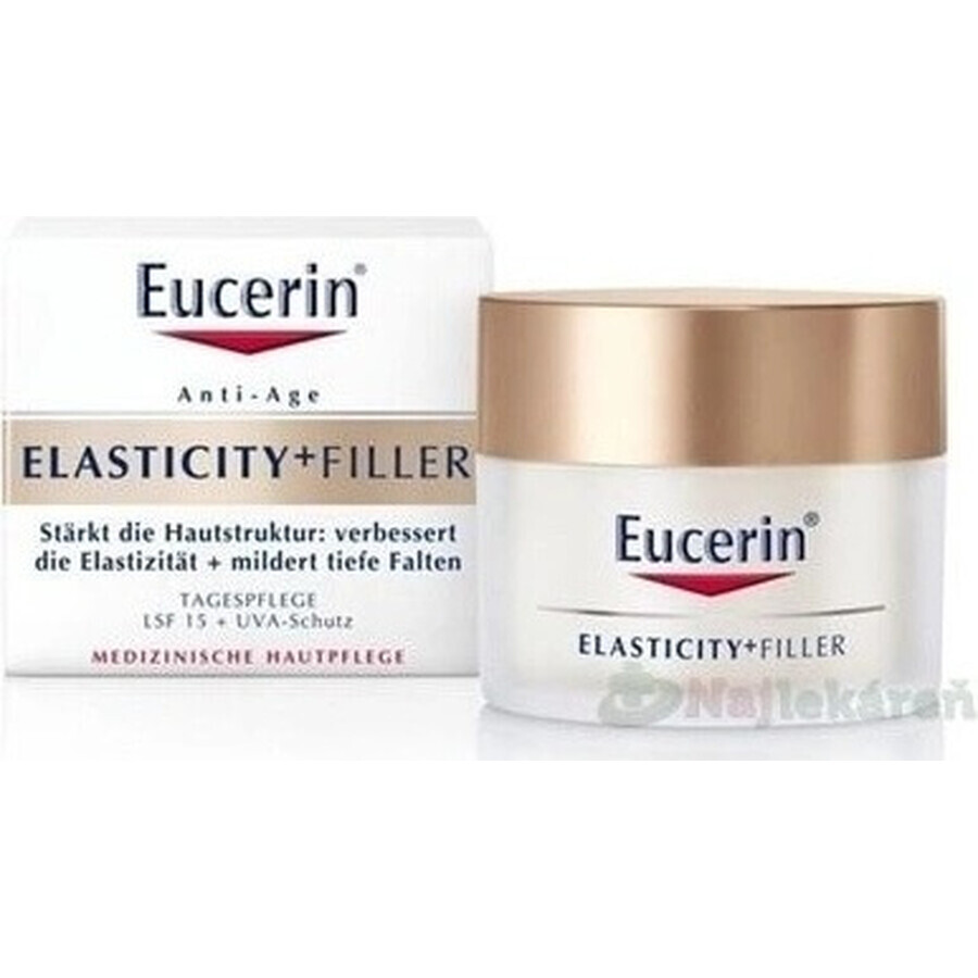 Eucerin HYALURON-FILLER+ELASTICITY crema de día 1×50 ml, rellena las arrugas profundas