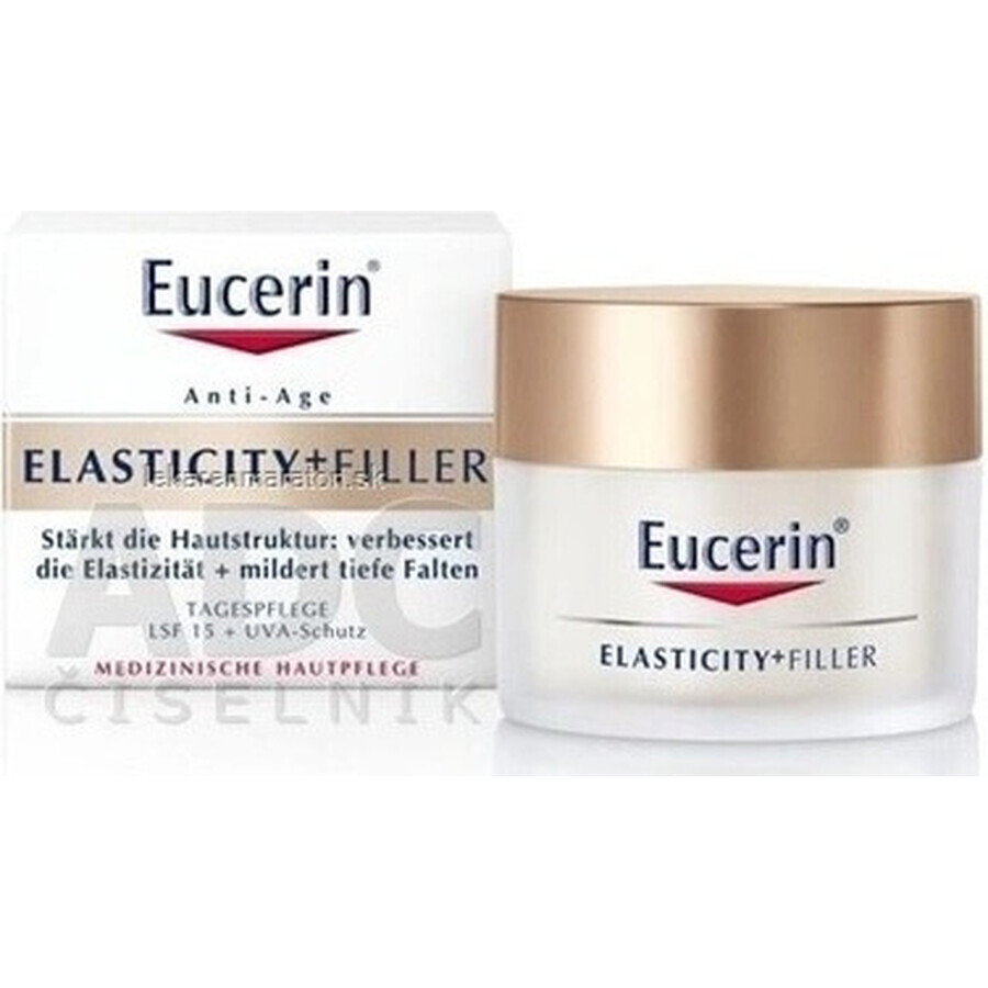 Eucerin HYALURON-FILLER+ELASTICITY crema de día 1×50 ml, rellena las arrugas profundas