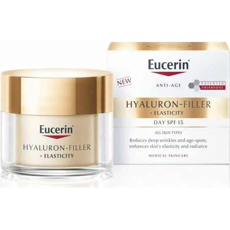 Eucerin HYALURON-FILLER+ELASTICITY crema giorno 1×50 ml, riempie le rughe profonde