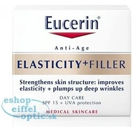 Eucerin HYALURON-FILLER+ELASTICITY crema giorno 1×50 ml, riempie le rughe profonde