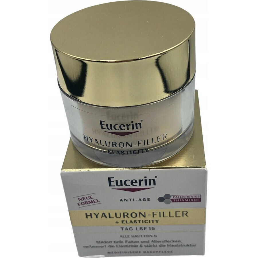 Eucerin HYALURON-FILLER+ELASTICITY crema de día 1×50 ml, rellena las arrugas profundas