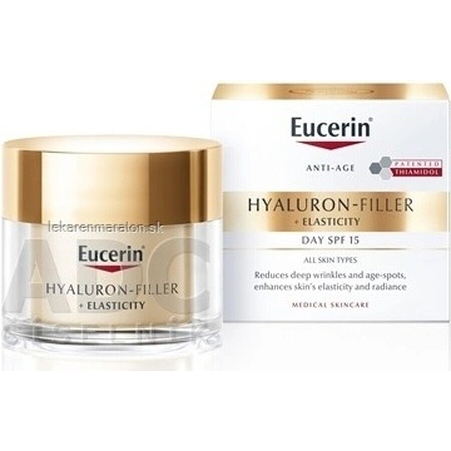 Eucerin HYALURON-FILLER+ELASTICITY crema de día 1×50 ml, rellena las arrugas profundas