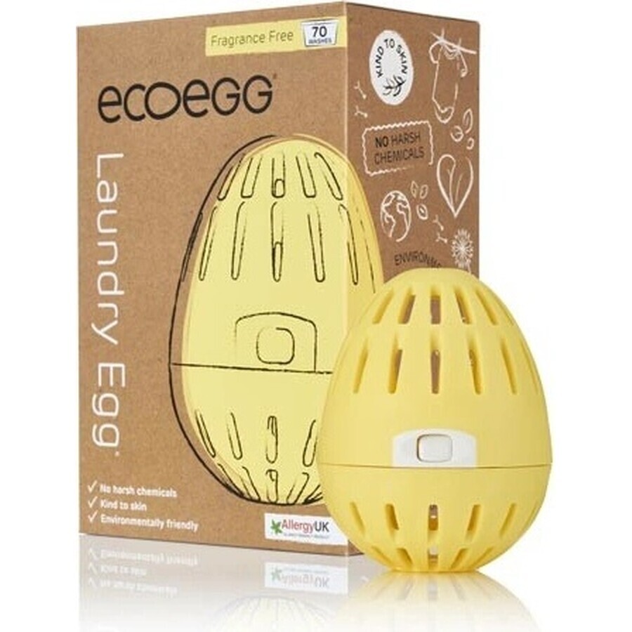 Ecoegg WasEi - 70 wasbeurten geurvrij 1×1 st, ei voor 70 wasbeurten (4 maanden)