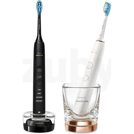 Philips Sonicare 9000 DiamondClean HX9914/57 1+1 2 x 2 piezas cepillos dentales eléctricos sónicos 1×2, cepillo dental sónico