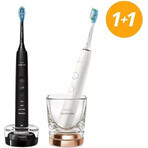 Philips Sonicare 9000 DiamondClean HX9914/57 1+1 2 x 2 piezas cepillos dentales eléctricos sónicos 1×2, cepillo dental sónico