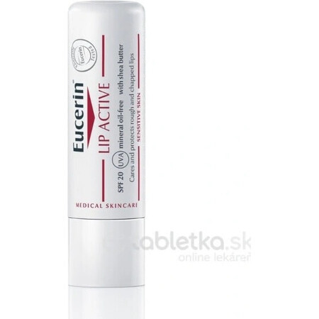 Eucerin LIP AKTIV lipstick 1×4,8 g, verzacht de lippen