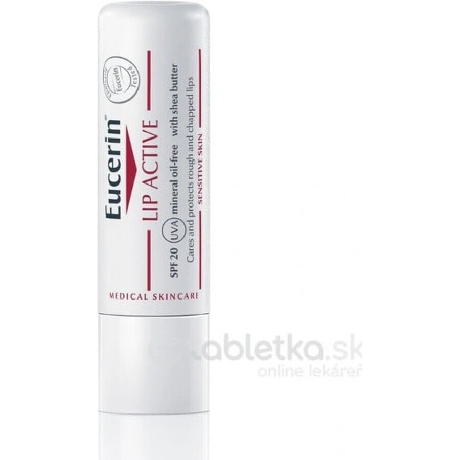 Eucerin LIP AKTIV lipstick 1×4,8 g, verzacht de lippen