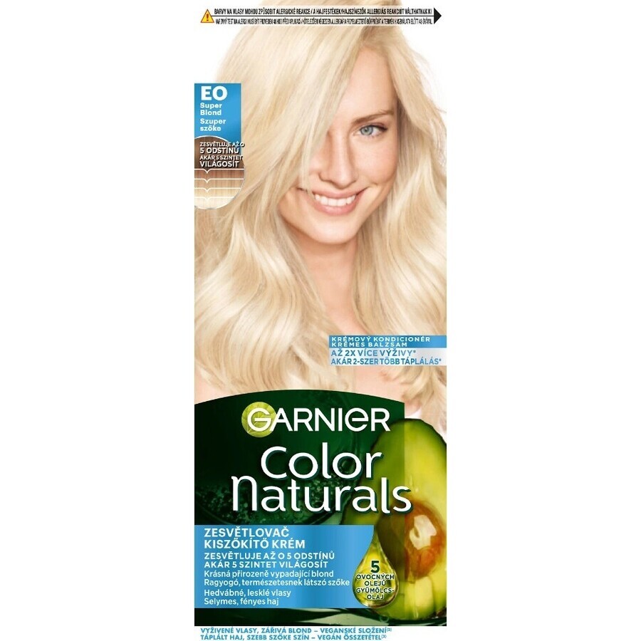 Garnier Color Naturals culoare permanentă a părului E0 Super blond 1×1 bucată, culoarea părului