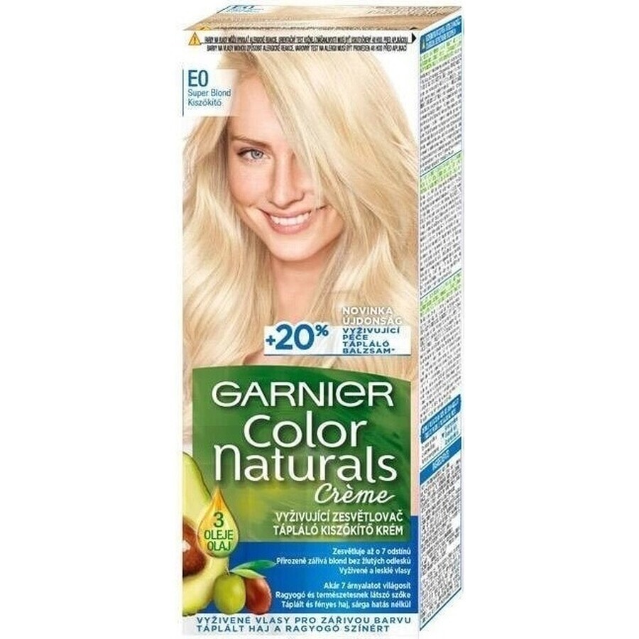 Garnier Color Naturals culoare permanentă a părului E0 Super blond 1×1 bucată, culoarea părului