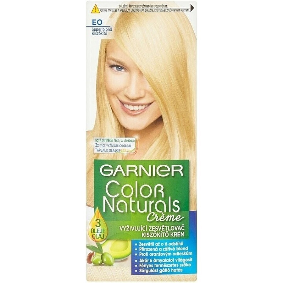 Garnier Color Naturals culoare permanentă a părului E0 Super blond 1×1 bucată, culoarea părului