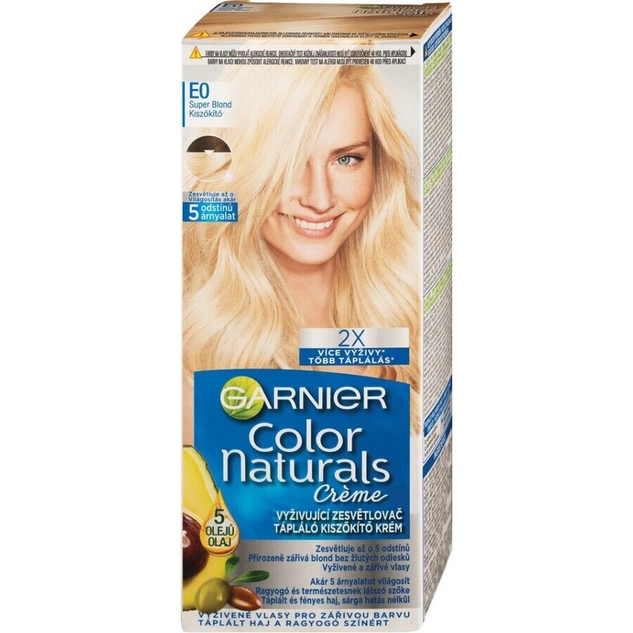 Garnier Color Naturals culoare permanentă a părului E0 Super blond 1×1 bucată, culoarea părului