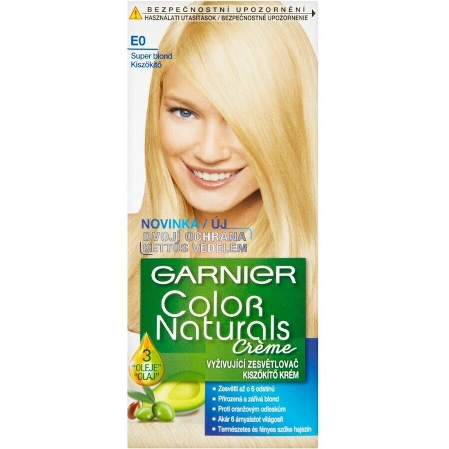 Garnier Color Naturals culoare permanentă a părului E0 Super blond 1×1 bucată, culoarea părului