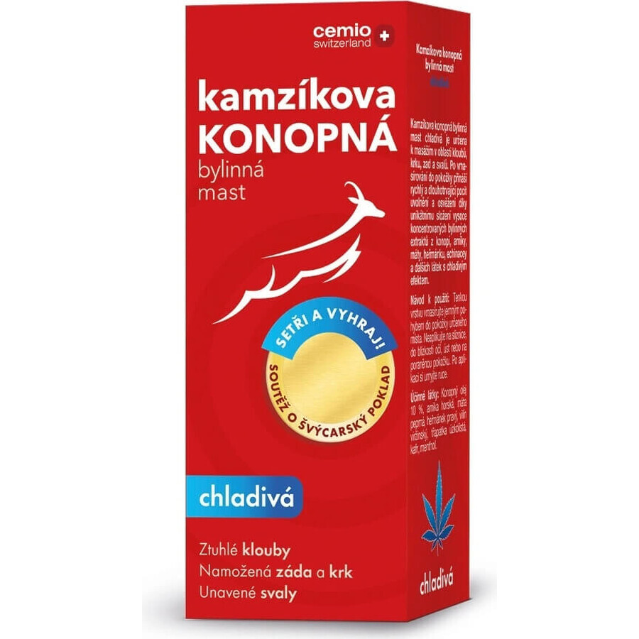 Cemio Kamzik's verkoelende hennepzalf 1×200ml, hennepzalf