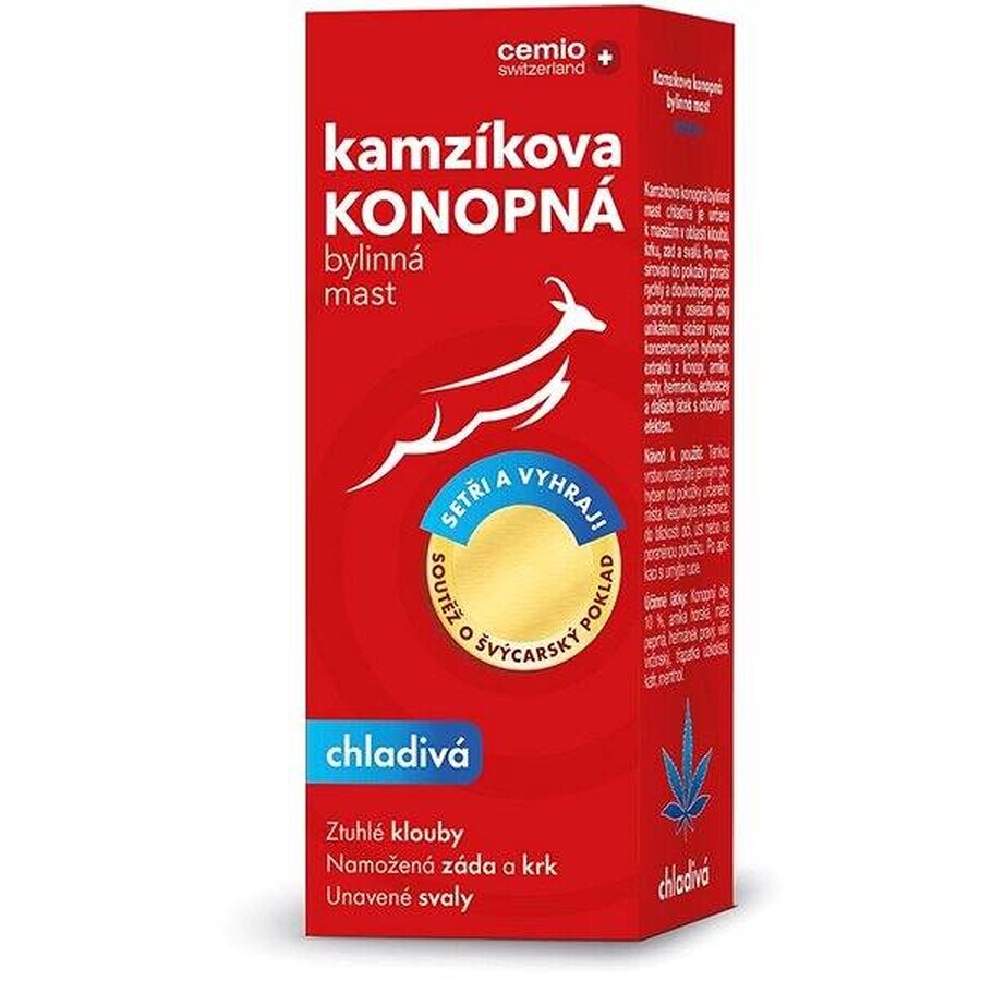 Cemio Kamzik's verkoelende hennepzalf 1×200ml, hennepzalf