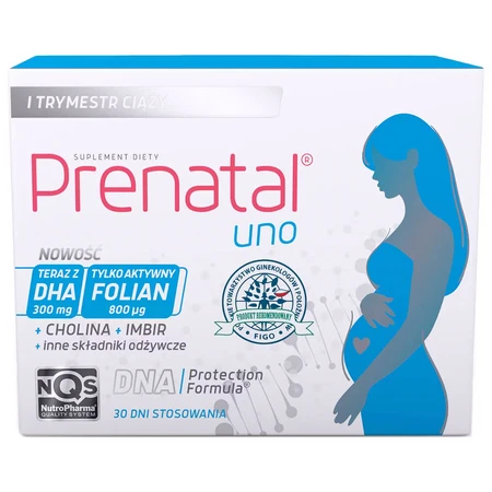 Prenatal Uno Set, 30 capsule + 30 capsule + Prenatal DHA, 30 capsule + flacone in omaggio