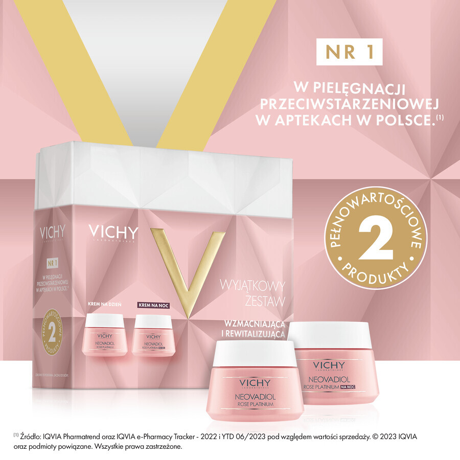 Set Vichy Neovadiol Rose Platinium, crema giorno 50 ml + crema notte 50 ml