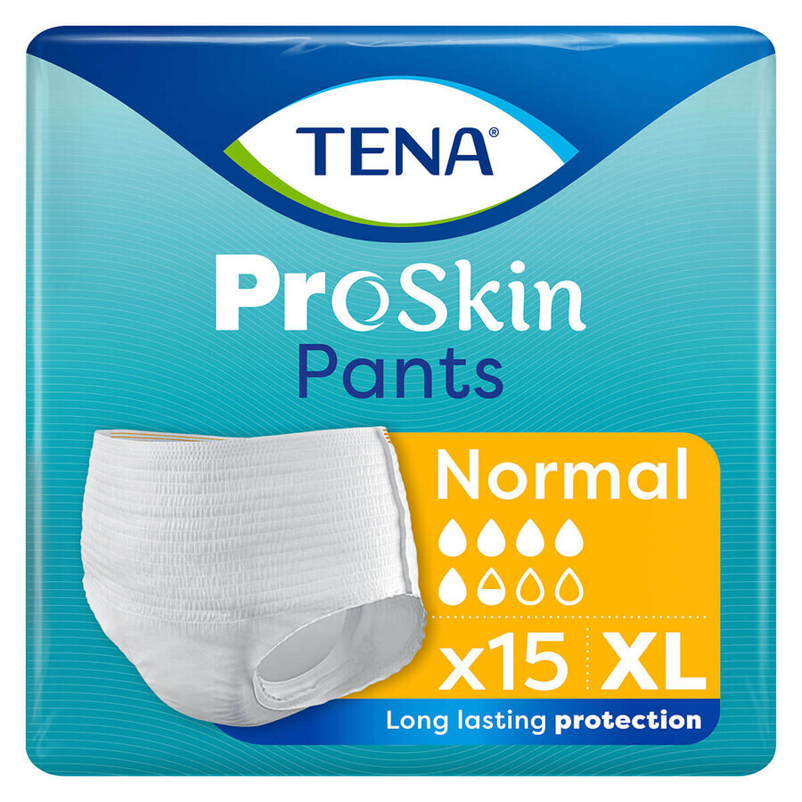 Tena Pants ProSkin, slip absorbant, taille XL, 120-160 cm, Normal, 15 pièces