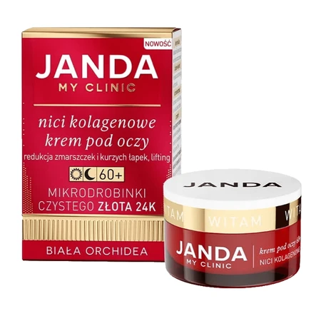 Kit Janda My Clinic Collagen Threads 60+, crema giorno 50 ml + crema notte 50 ml + crema occhi 15 ml