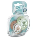Lovi, fopspeen, silicone, dynamisch, glow in the dark, Tie Dye, groen, Meisje, 22/920, vanaf 18 maanden, 2 stuks
