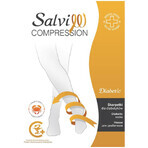 Salvi Compression Diabetic, chaussettes pour diabétiques, avec chitine, taille S, noir