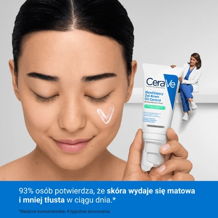 CeraVe Oil Control, hydraterende gel-crème, gemengde en vette huid, 52 ml