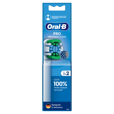 Oral-B Pro Precision Clean, replacement tips for Clean Maximiser electric toothbrush, 2 pieces