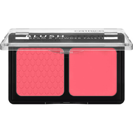 Catrice Blush Affair Cream & Powder Palette, colorete, Stunning Strawberry, 010, 6 g