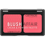 Catrice Blush Affair Cream & Powder Palette, colorete, Stunning Strawberry, 010, 6 g