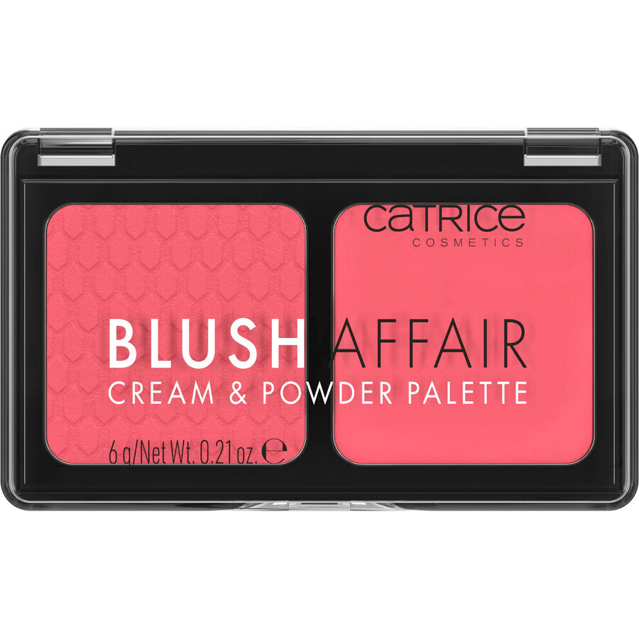 Catrice Blush Affair Cream & Powder Palette, colorete, Stunning Strawberry, 010, 6 g