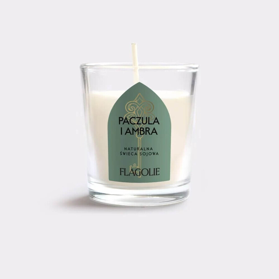 Flagolie La Herencia de España, vela perfumada de soja, Pachulí y Ámbar gris, 70 g