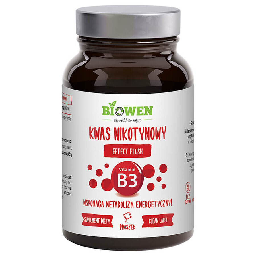 Biowen Nicotinic acid, vitamin B3, 120 g