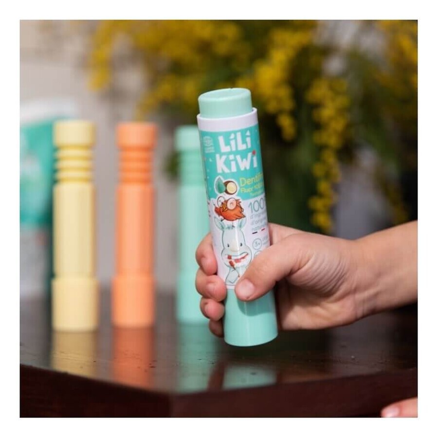 Lilikiwi, pastă de dinți pentru copii, cu fluor, mentă dulce și nucă de cocos, de la 3 ani, 30 ml