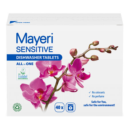 Mayeri Sensitive, Geschirrspültabletten, 40 Stück