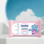 Bambino, emollient wipes 3in1, pack of two, 2 x 57 pieces