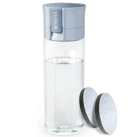 Brita Vital, bouteille avec filtre de 0,6 litre, bleu + filtre MicroDisc, 2 pièces
